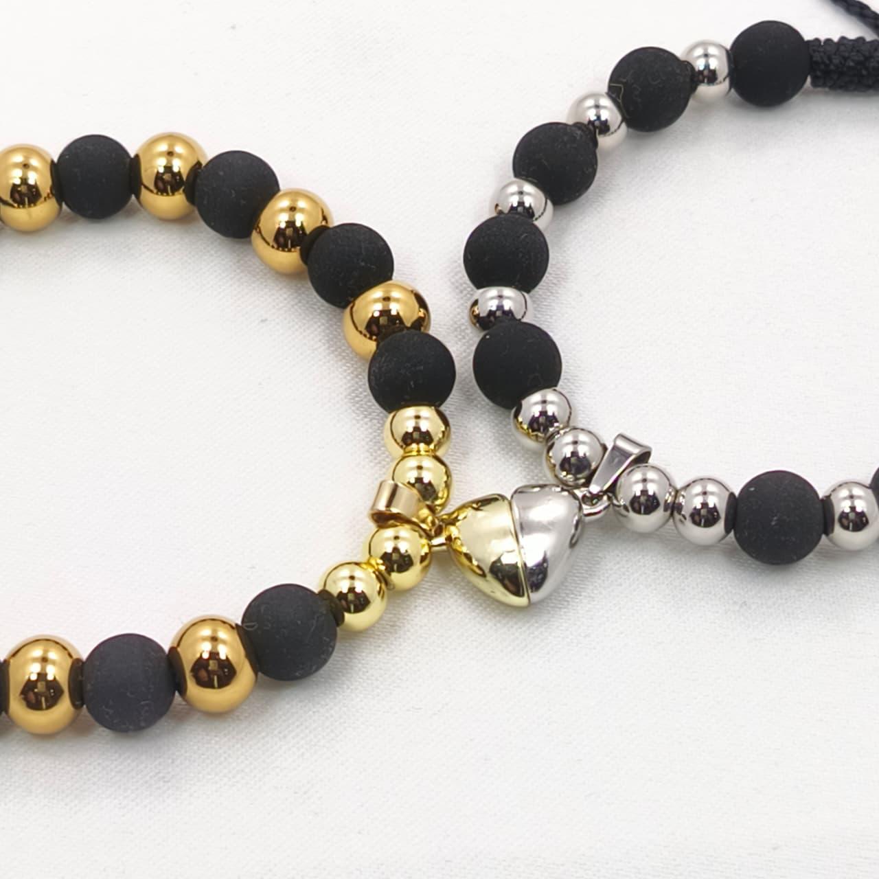 PULSERAS DE PAREJA | BAÑO EN ORO 18K + CAJA DE 🎁 GRATIS!