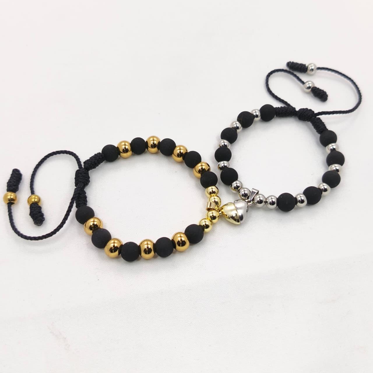 PULSERAS DE PAREJA | BAÑO EN ORO 18K + CAJA DE 🎁 GRATIS!