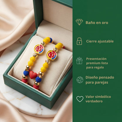 Combo Tricolor para Pareja | Baño en Oro 18K
