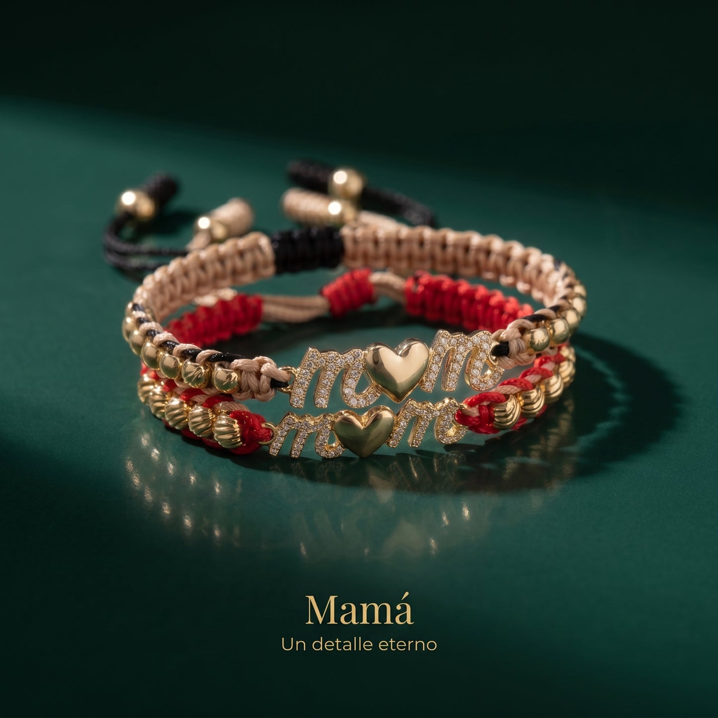 Pulsera MOM en Oro 18K | Un detalle inolvidable 💚