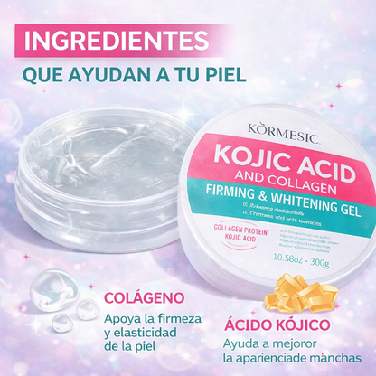 Gel Facial con Ácido Kójico y Colágeno -Ayuda a reducir manchas y a unificar el tono de la piel