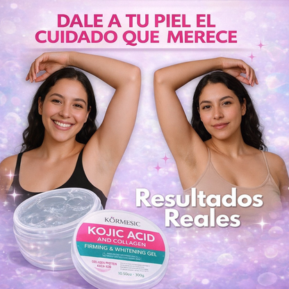 Gel Facial con Ácido Kójico y Colágeno -Ayuda a reducir manchas y a unificar el tono de la piel
