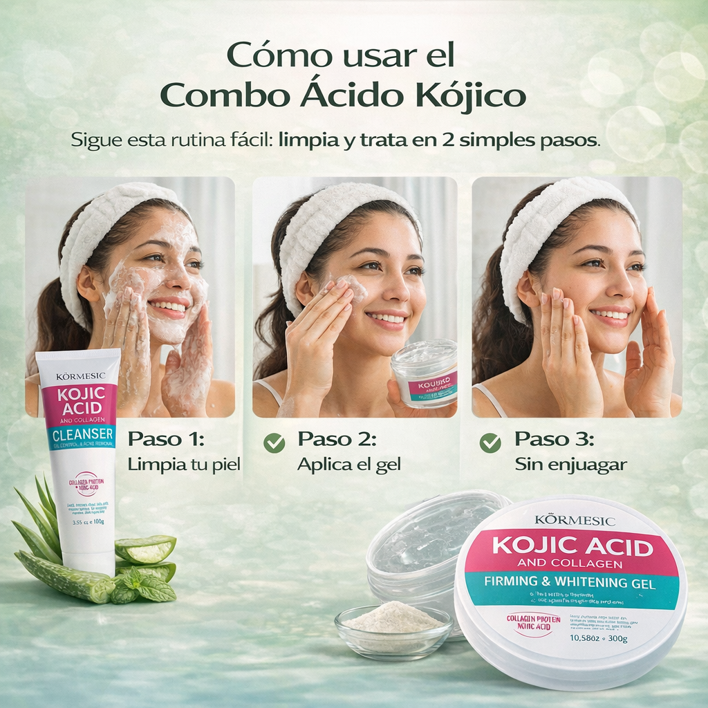 COMBO ACIDO KOJICO- RUTINA COMPLETA PARA MANCHAS VISIBLES