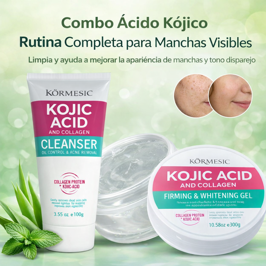 COMBO ACIDO KOJICO- RUTINA COMPLETA PARA MANCHAS VISIBLES