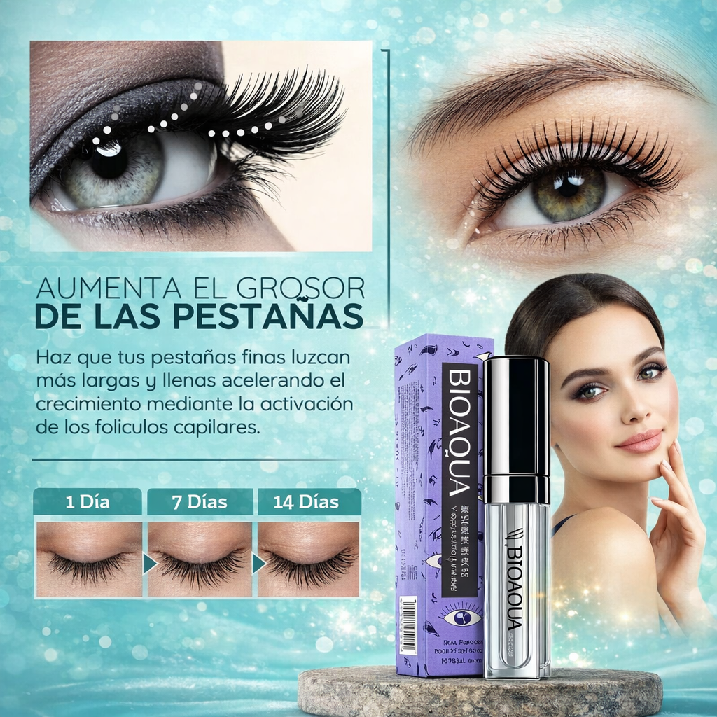Pestañas que se Notan Sin Maquillaje- Lleva 2 Serum Bioaqua