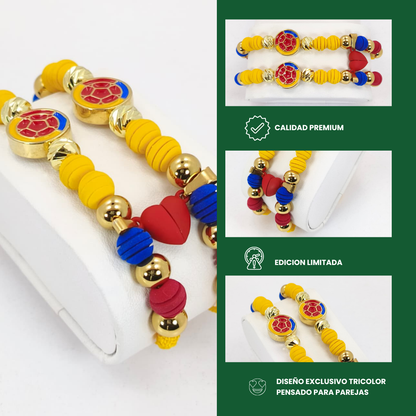 Combo Tricolor para Pareja | Baño en Oro 18K
