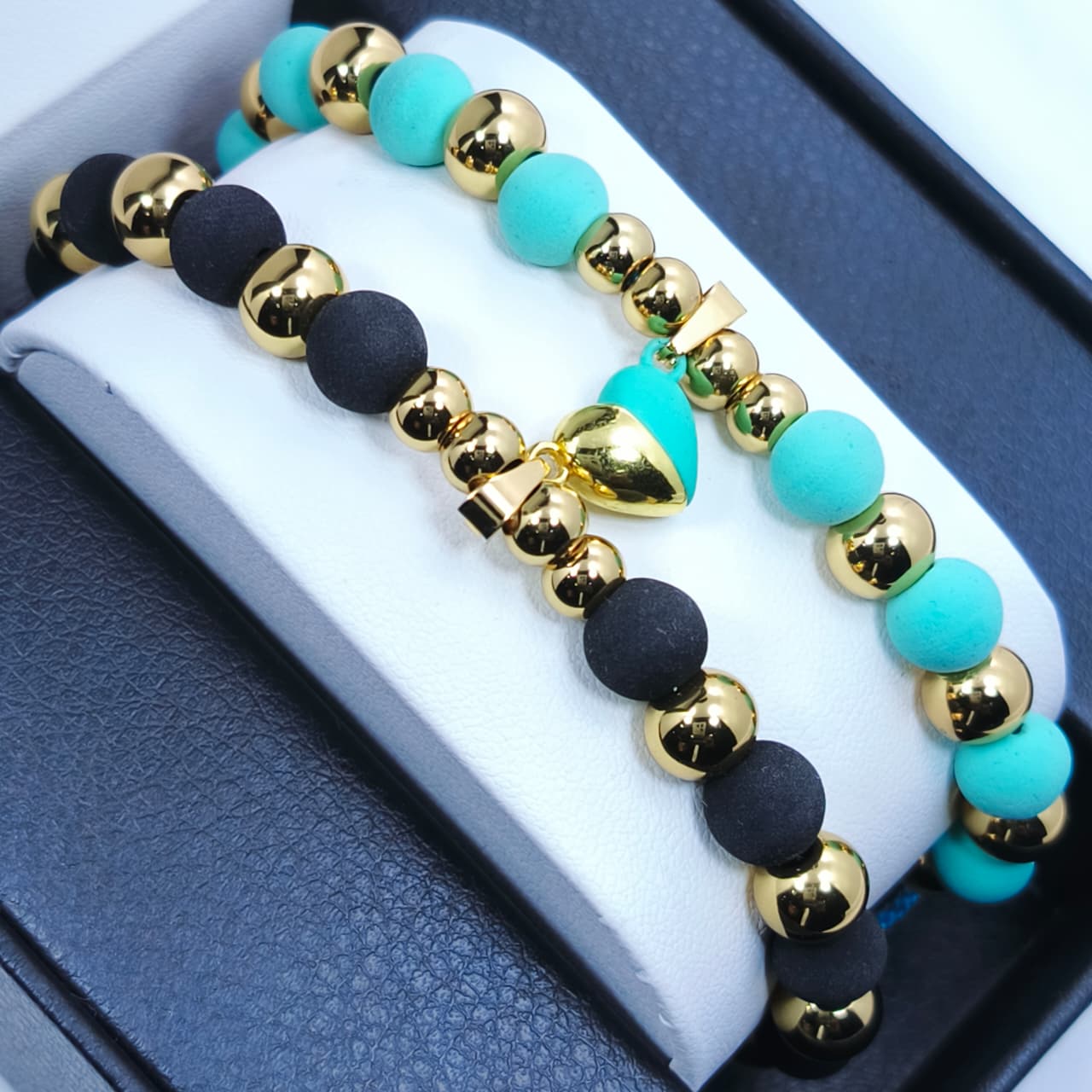 PULSERAS DE PAREJA | BAÑO EN ORO 18K + CAJA DE 🎁 GRATIS!