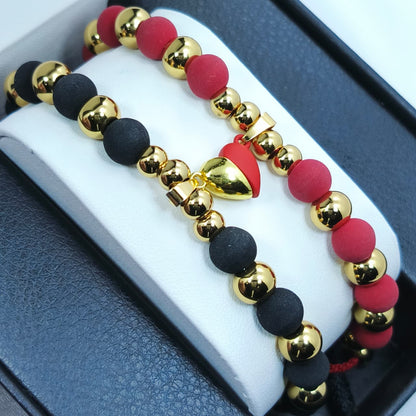 PULSERAS DE PAREJA | BAÑO EN ORO 18K + CAJA DE 🎁 GRATIS!