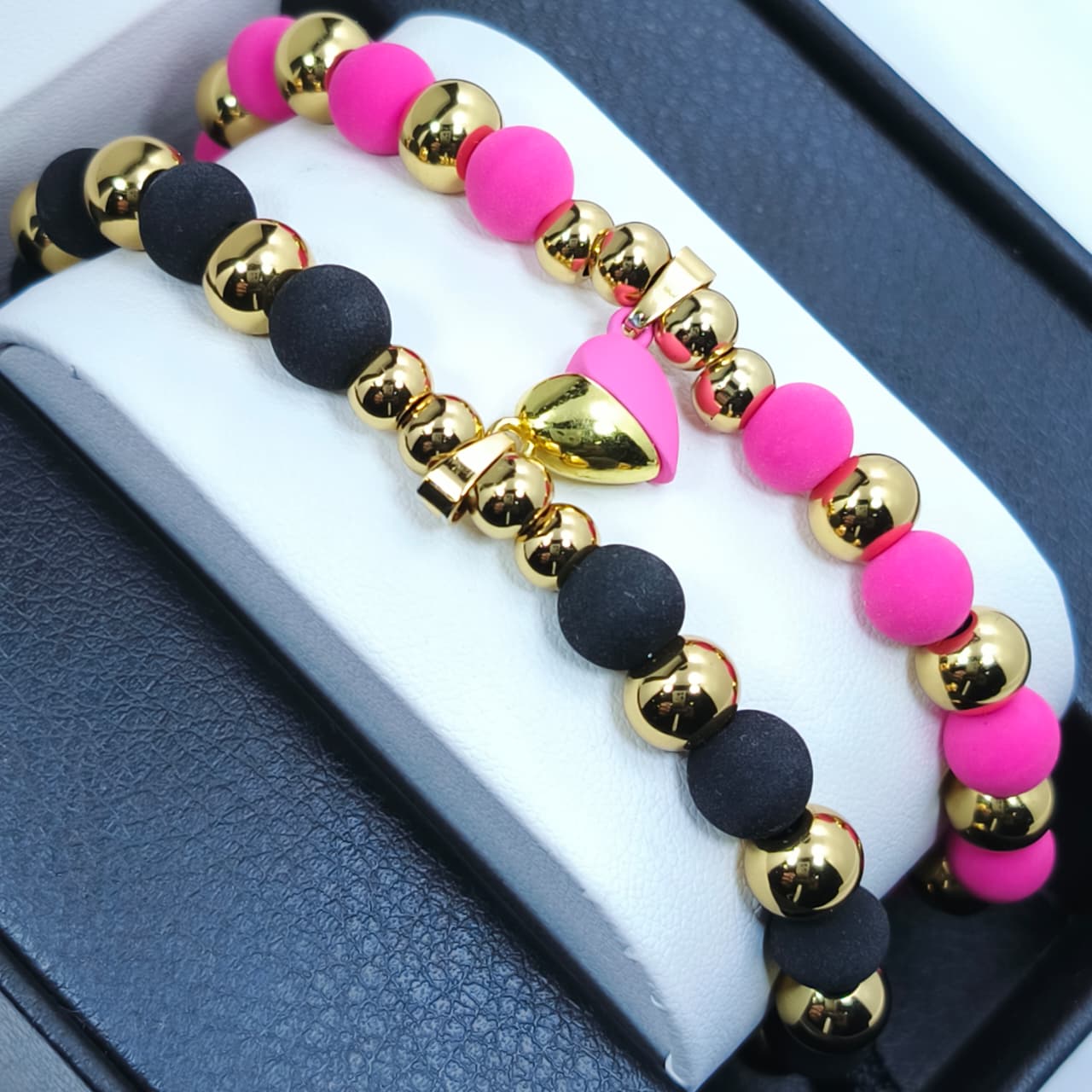 PULSERAS DE PAREJA | BAÑO EN ORO 18K + CAJA DE 🎁 GRATIS!