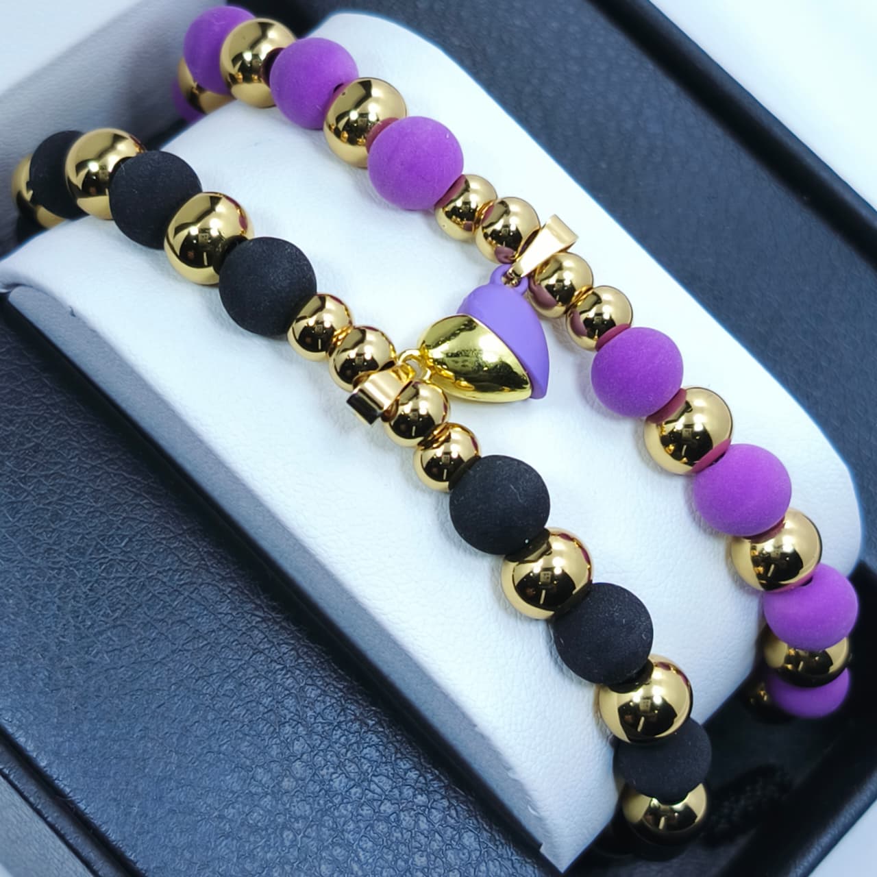 PULSERAS DE PAREJA | BAÑO EN ORO 18K + CAJA DE 🎁 GRATIS!