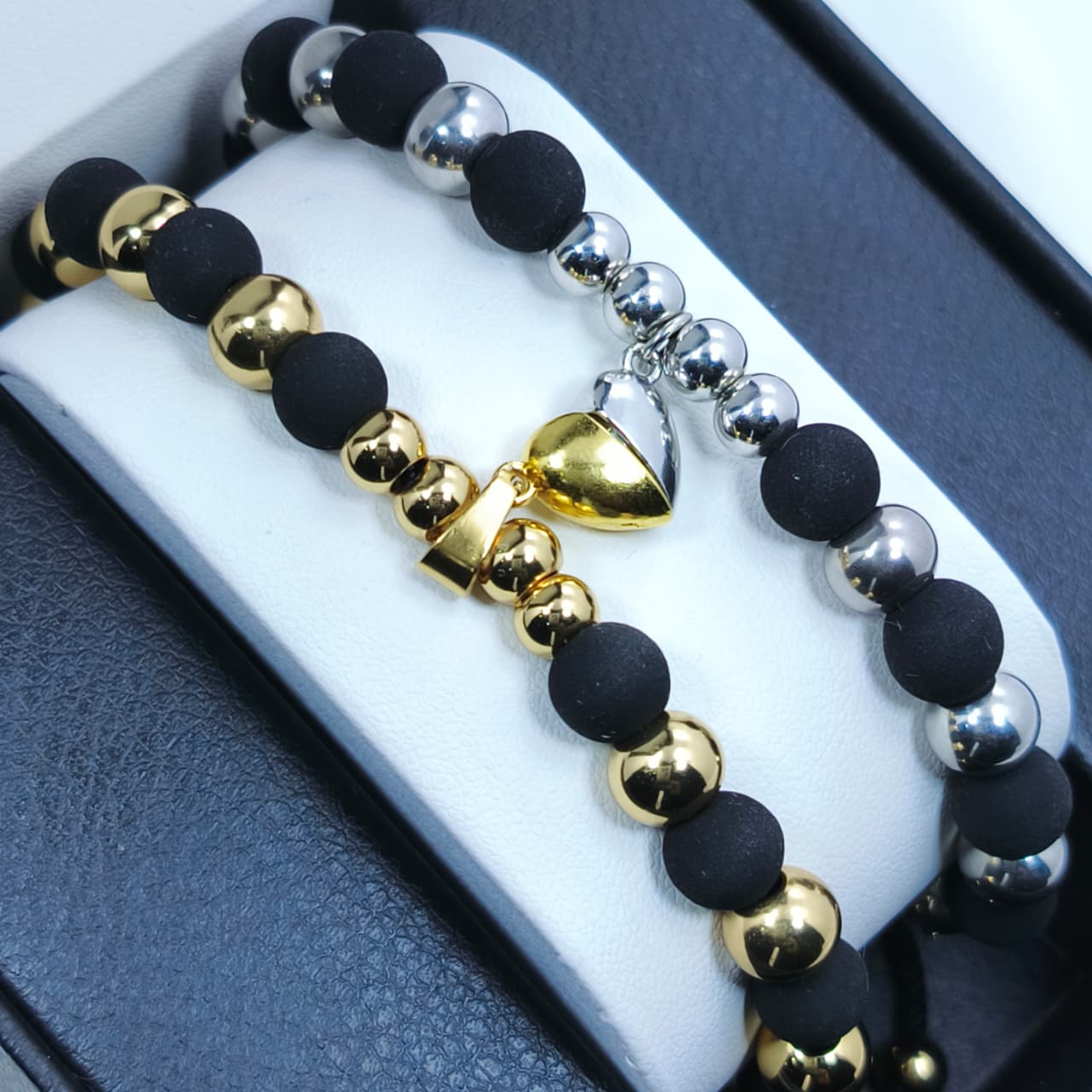 PULSERAS DE PAREJA | BAÑO EN ORO 18K + CAJA DE 🎁 GRATIS!