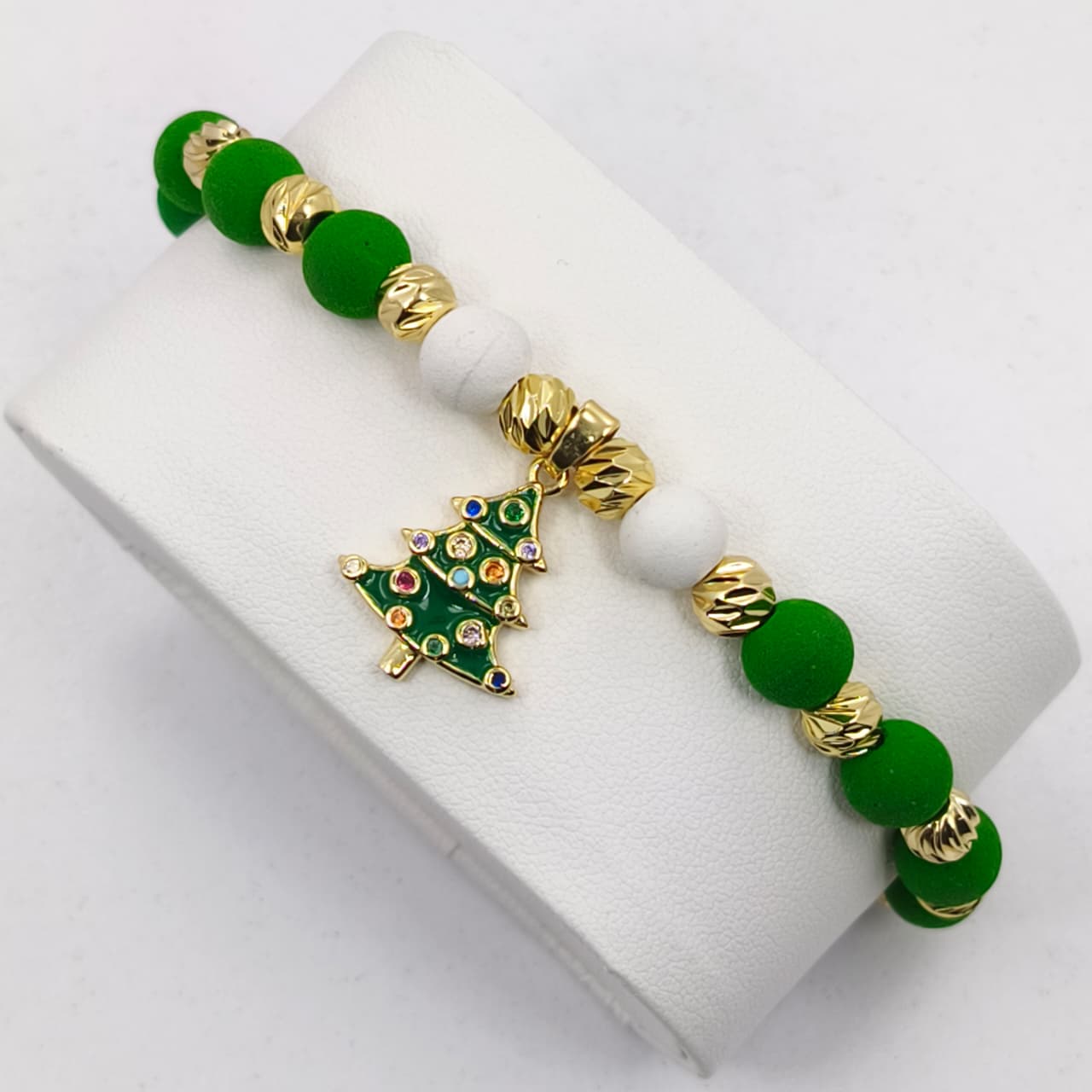 🎄 PULSERA NAVIDEÑA BAÑADA EN ORO 18K + KIT MÁGICO DÍA DE LAS VELITAS GRATIS