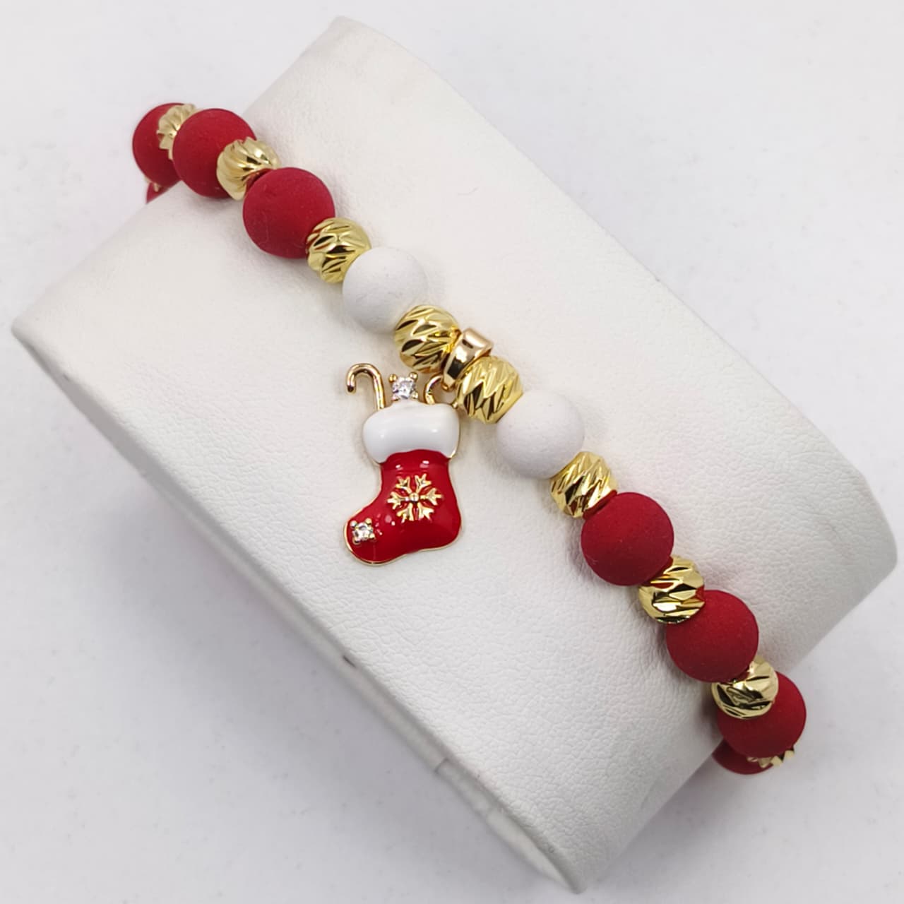 🎄 PULSERA NAVIDEÑA BAÑADA EN ORO 18K + KIT MÁGICO DÍA DE LAS VELITAS GRATIS