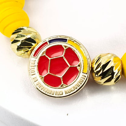 Pulsera con Dije Oficial de la Federación | Baño en  Oro 18K