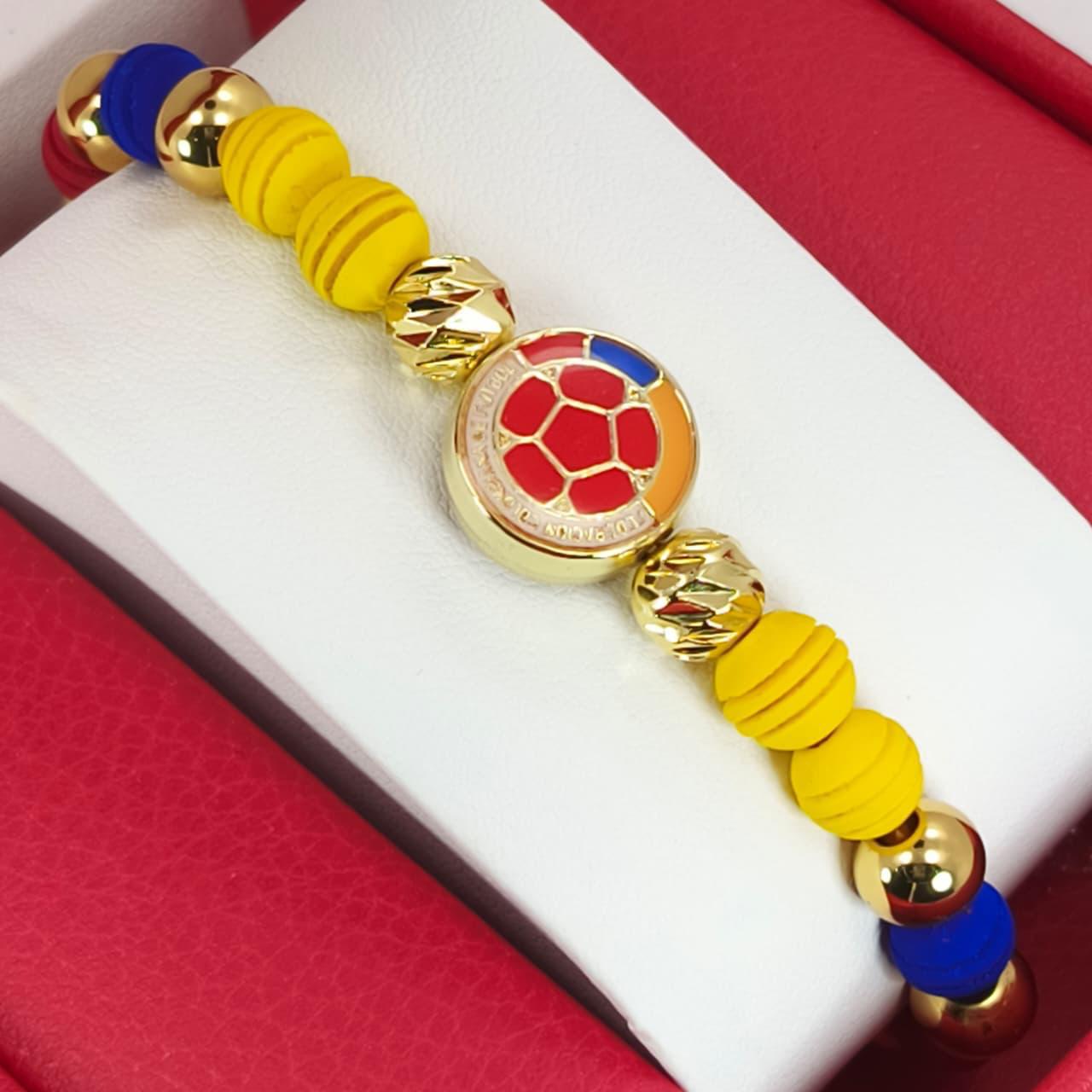 Pulsera con Dije Oficial de la Federación | Baño en  Oro 18K