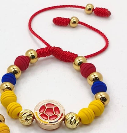 Pulsera con Dije Oficial de la Federación | Baño en  Oro 18K