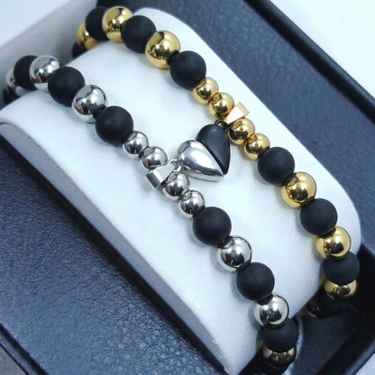 PULSERAS DE PAREJA | BAÑO EN ORO 18K + CAJA DE 🎁 GRATIS!