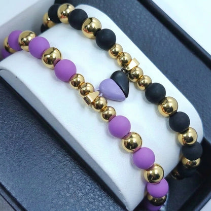 PULSERAS DE PAREJA | BAÑO EN ORO 18K + CAJA DE 🎁 GRATIS!